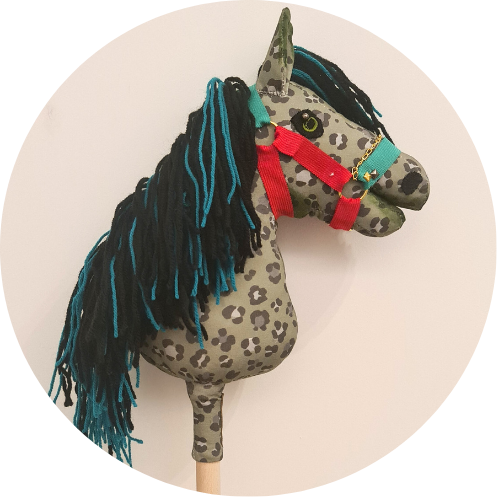 Hobby horse A4 moro z kantarem - obrazek 5