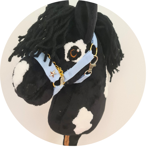 Hobby horse czarny z odmiankami A4 z kantarem - obrazek 5