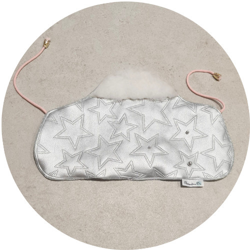 Derka z ekoskóry srebrna A4 - obrazek 3