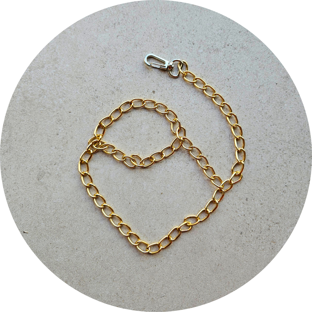 Kantar halter dla hobby horsa A4 łańcuszek - obrazek 4