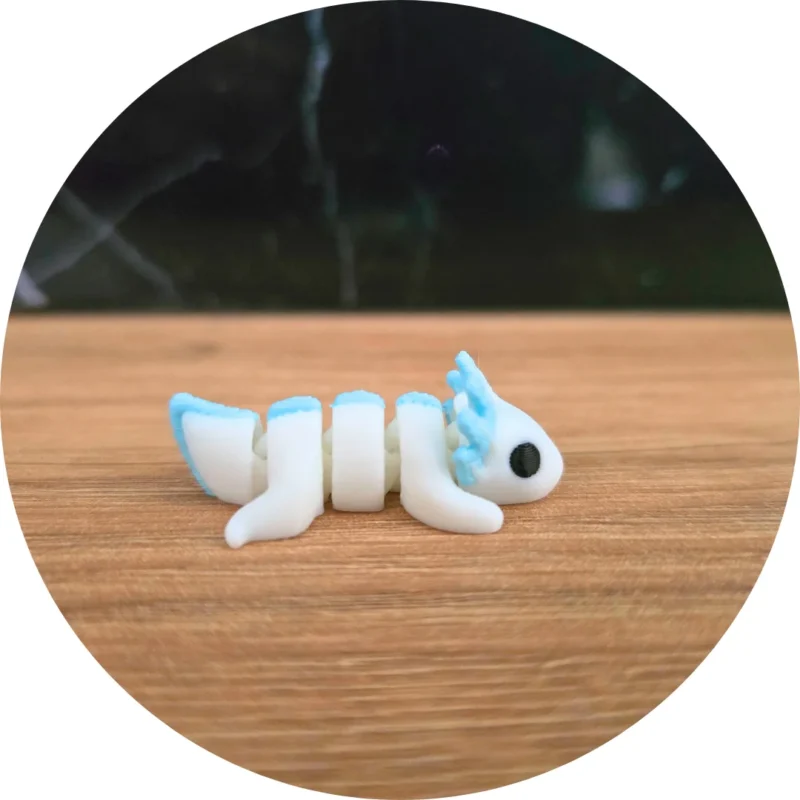 Aksolotl minis biały przyjaciel
