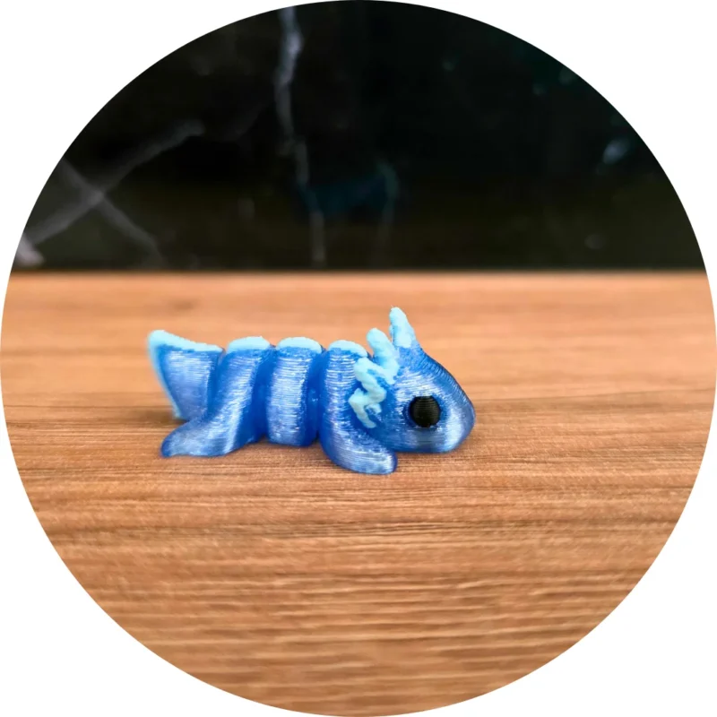 Aksolotl minis niebieski przyjaciel